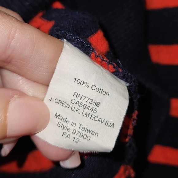 J.Crew Striped Tortoise Button Sweater Size Small - Picture 5 of 7